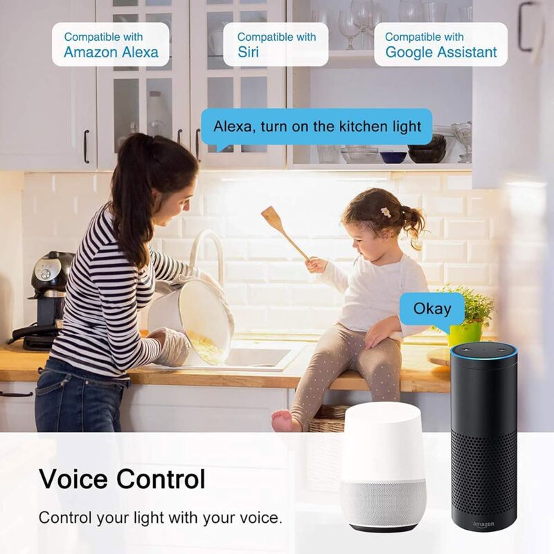 [Pack Of 4] Gu10 5W LED Bulb, Gu10 Alexa, Rgbw 3000K-6500K, [App Control] [Voice Control], Compatible With Google Home, - Image 4