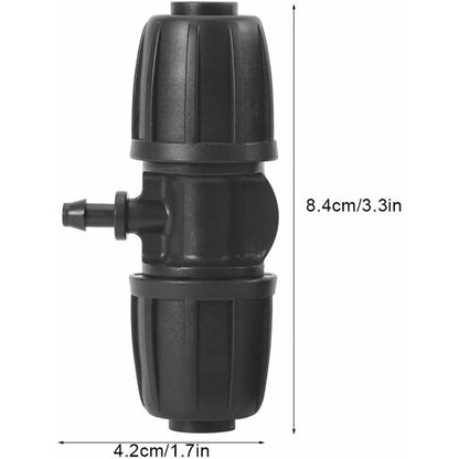 16Mm To 4/7 Garden Lock Barbed Tee Connectors, 10 pcs/Set Connectors For Pe Hose Garden Irrigation System - Image 4