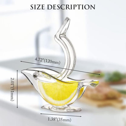 Deluxe Design Individual Lemon Squeezer, Manual Lemon Juicer Hand Press Acrylic Tableware Transparent Serving Dishes (2 - Image 2