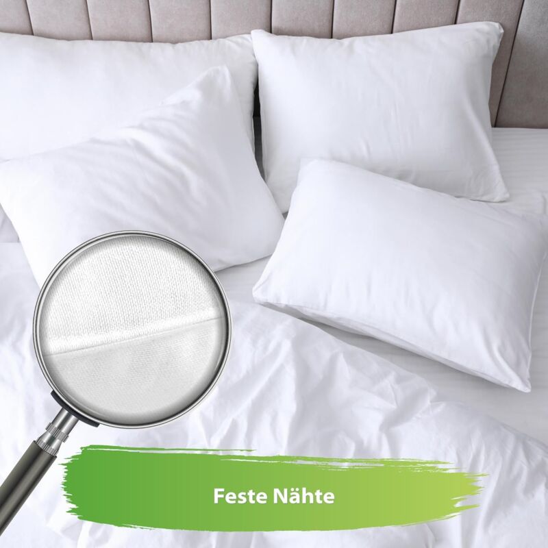 Microfiber Quilted Pillow 40X40 Cm - Sleeping Bed Pillow White Pillow White Filling Pillow - 4 pcs Set - Image 2