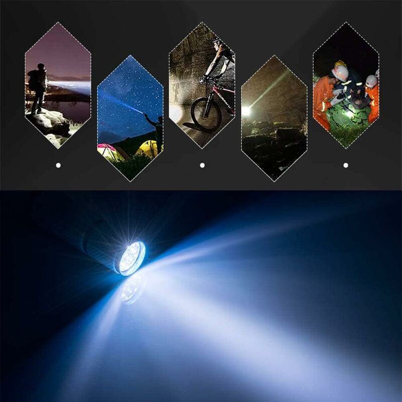 4 pcs Mini Flashlight, LED Torch, Kids Flashlight With Fluorescent Handle For Camping Reading Walking Hiking Working - Image 2