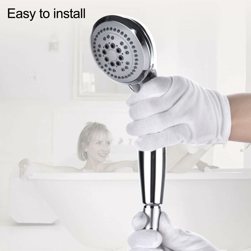 Shower Hose, 2M Stainless Steel Shower Hose, Universal Shower Hose, Universal Threaded Connector (G1/2 Inch) (2M) - Image 3