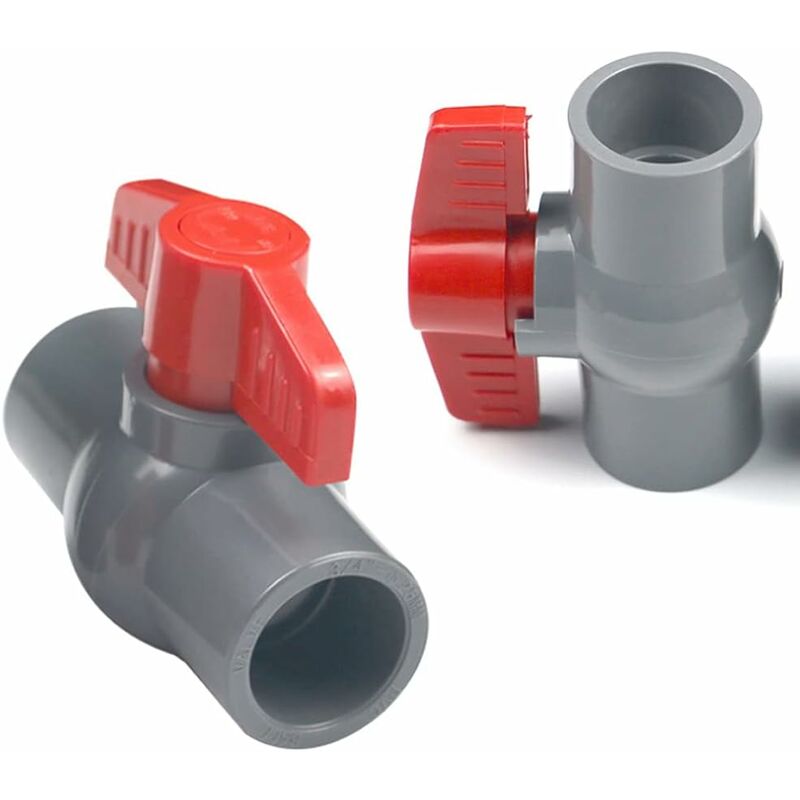 Pvc Ball Valve, U-Pvc Plastic Valve, Flow Control And Cut-Off Straight Joint (Φ20Mm) - Image 3
