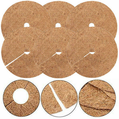 Pieces Mulching Disc, Winter Protection For Potted Plants, Plant Protection Mat, Biodegradable Coconut Mat Plants For - Image 2