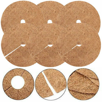 Pieces Mulching Disc, Winter Protection For Potted Plants, Plant Protection Mat, Biodegradable Coconut Mat Plants For - Image 2