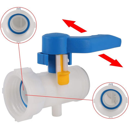Ibc Adapter 50Mm To 62Mm 1000L Tank Valve Plastic, 1000 Liter Tank Connector For Rainwater Tank, Container - Image 2