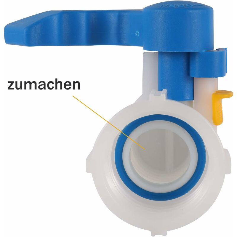 Ibc Adapter 50Mm To 62Mm 1000L Tank Valve Plastic, 1000 Liter Tank Connector For Rainwater Tank, Container - Image 4