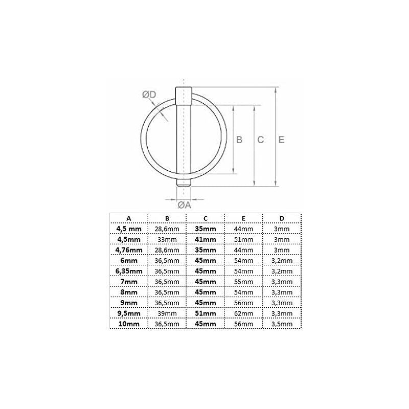 Pins 6Mm X 45Mm Pins 6.0Mm [10 Pieces] Electrogalvanized - Image 2