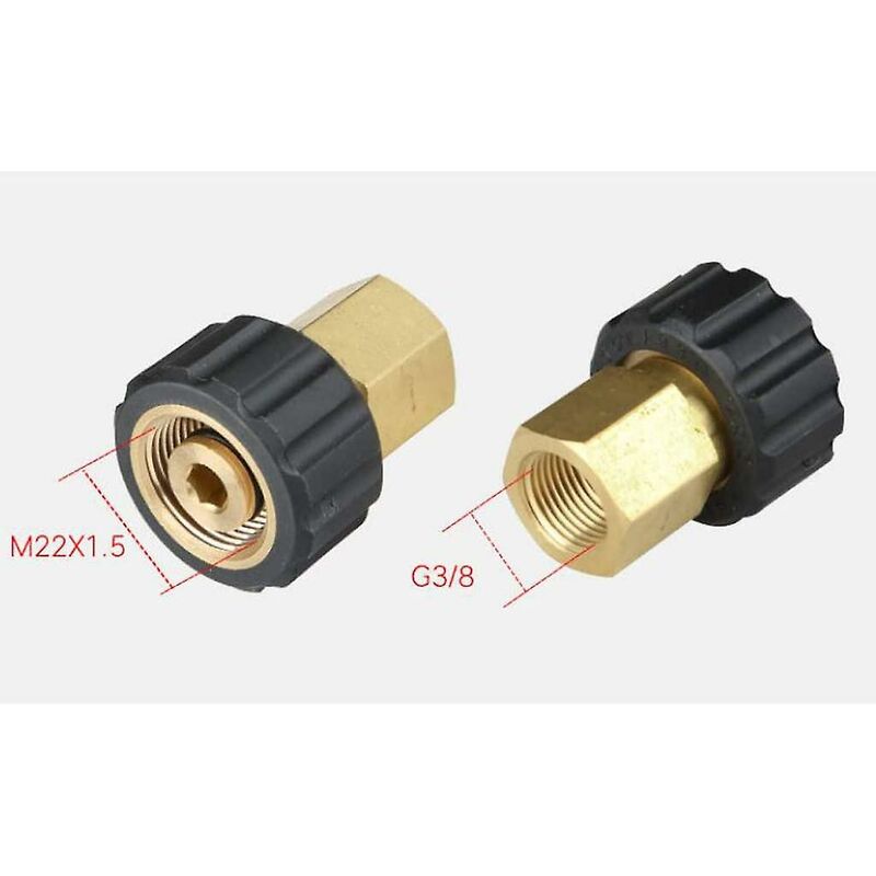 Nozzle Fitting Adapter High Pressure Washer Accessories - M22 G3 / 8M - Image 4
