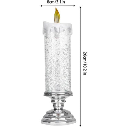Flickering Flameless Candles Christmas LED Candles - Usb Rechargeable Color Changing Christmas Candles, LED Water - Image 4