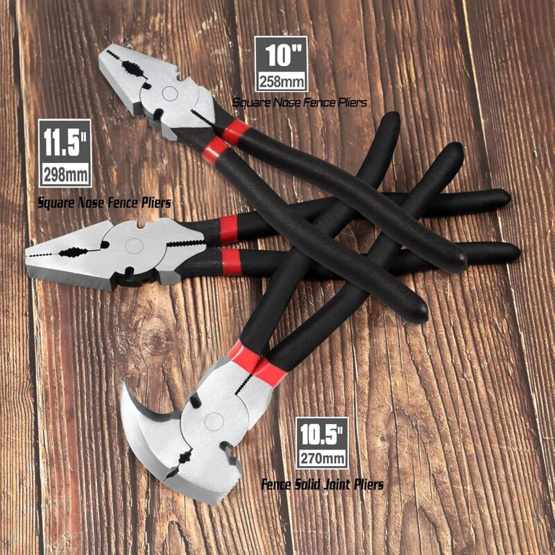 10.5" Fence Pliers - Solid Joint Pliers - Fence Pliers - Heavy Duty Fence Pliers - Multi-Tool For Fencing - Pliers With - Image 2