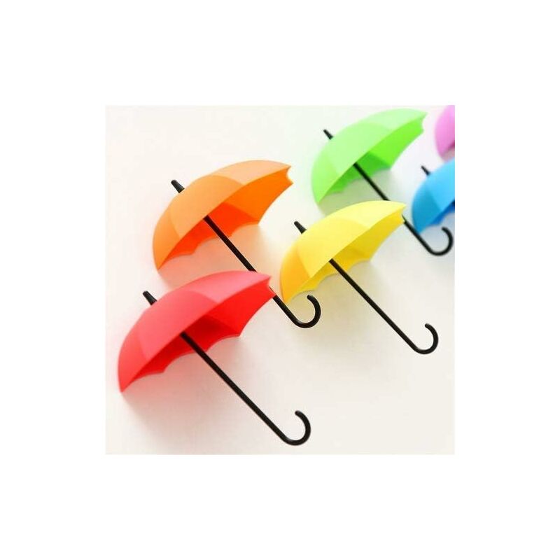 Pieces Self Adhesive Wall Key Holder Clothes Hook Rack Umbrella Stand Decorative Accessories Home Decor Accents Gift - Image 2