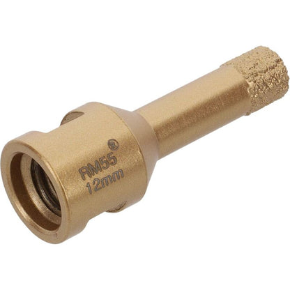 Profi Fliesenbohrer Fliese 12 Mm X M14 Diamantbohrer Winkelschleifer Für Trockenbohren In Feinsteinzeug, Wandfliesen - Image 2