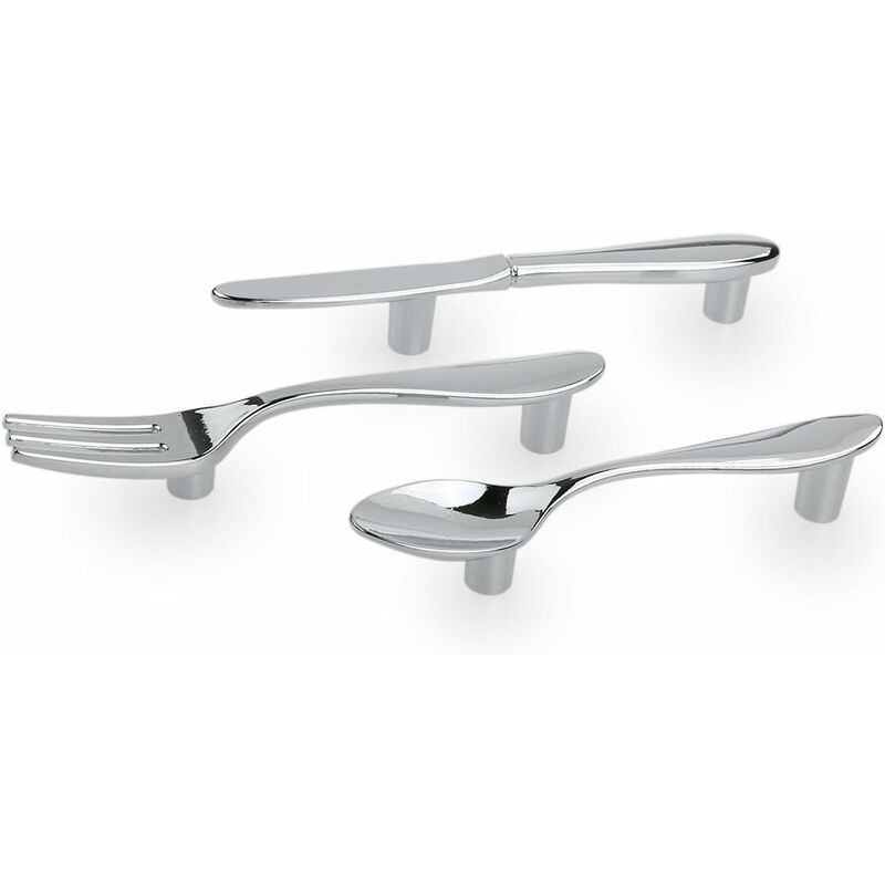 3 pcs Knife Spoon Fork Kitchen Cabinet Drawer Cupboard Pull Sleeve Knobs - Image 3