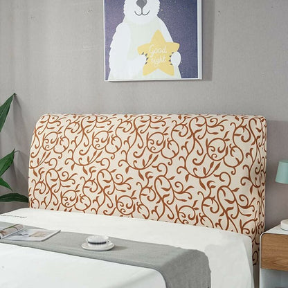 Headboard Cover Painted Pattern Dust Cover Headboard Protector Stretch Cover For Bedroom Upholstered Decoration - Image 3