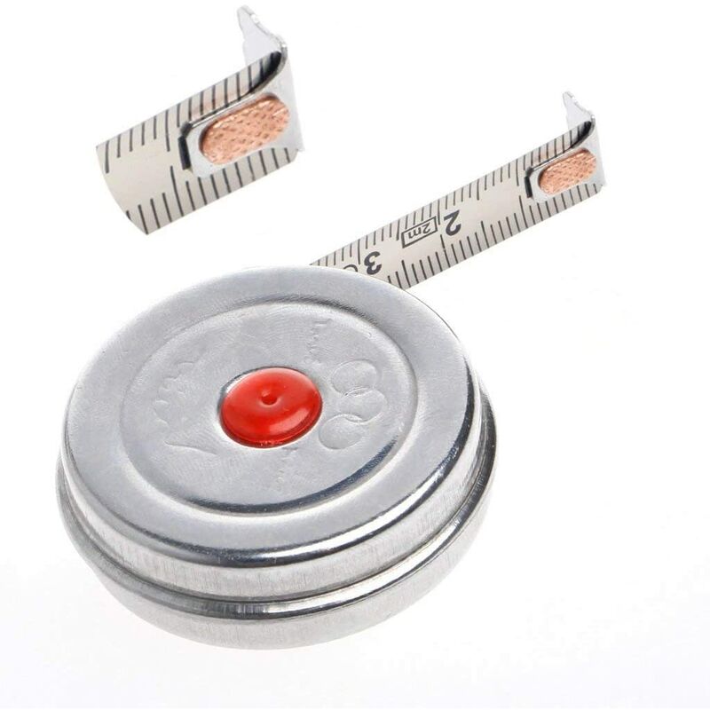 2M Mini Metric Stainless Steel Retractable Tape Measure For Office, Premium Quality Metric - Image 3