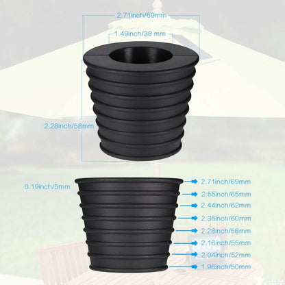 Umbrella Cone Base Stand, For Patio Table Hole Opening And Stability Or Parasol Base Holder, Umbrella Stand, 1.5" - Image 2