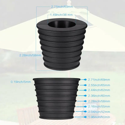 Umbrella Cone Base Stand, For Patio Table Hole Opening And Stability Or Parasol Base Holder, Umbrella Stand, 1.5" - Image 2
