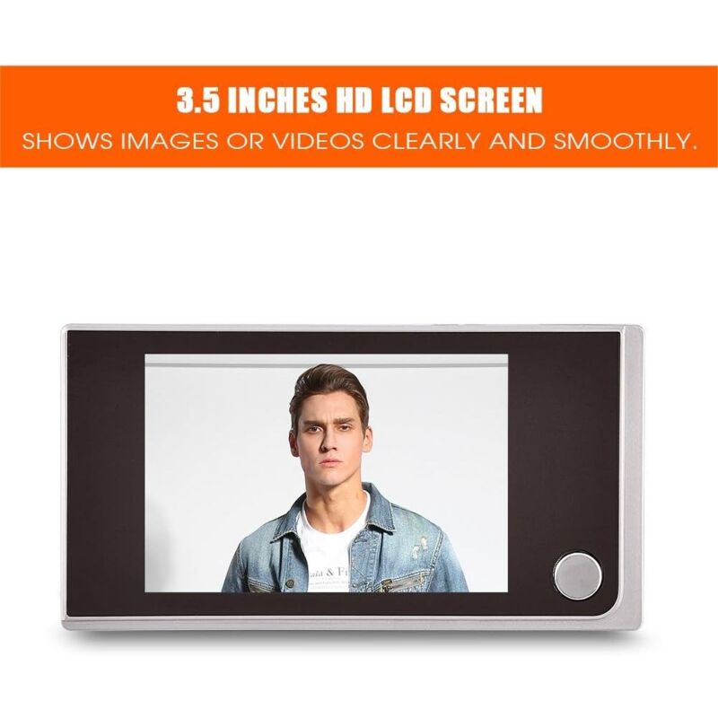 Smart Indoor/Outdoor Peephole Camera Smart Doorbell Security Camera 120 Degree Wide View Digital Door Viewer And - Image 3
