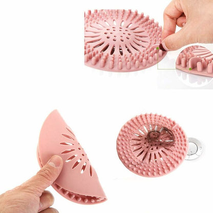 4 pcs Silicone Hair Filter, Universal Drain Protector Device, Can Be Used In Bathroom, Bathtub, Kitchen, Hair Filter - Image 4