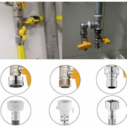 Brass Three Way Valve, Brass Three Way Shower Valve, Brass Three Way Valve, T Connection, Kitchen Or Bathroom Stop Valve - Image 3