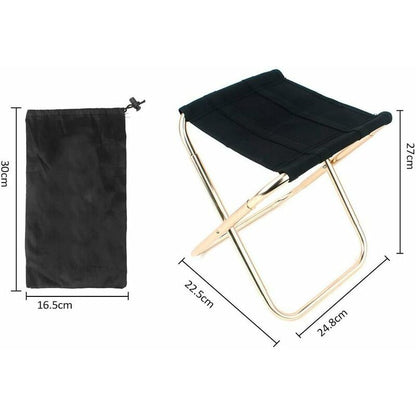 Folding Camping Stool, Mini Portable Folding Stool Portable Folding Chair For Camping, Fishing, Travel - Image 4