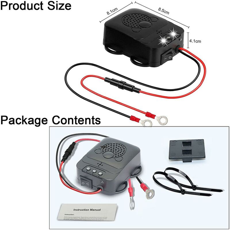 Ultrasonic Car Repellent With LED Strobe, Garage For Car ROdents Mice Pests Home Garage Attic Camping - Image 4