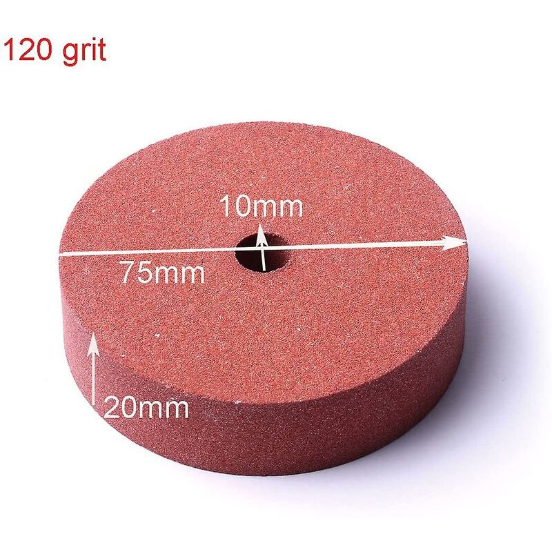 75Mm 1Pc Diameter Grit 120 Polishing Stone Grinding Wheel For Bench Grinders - Image 2
