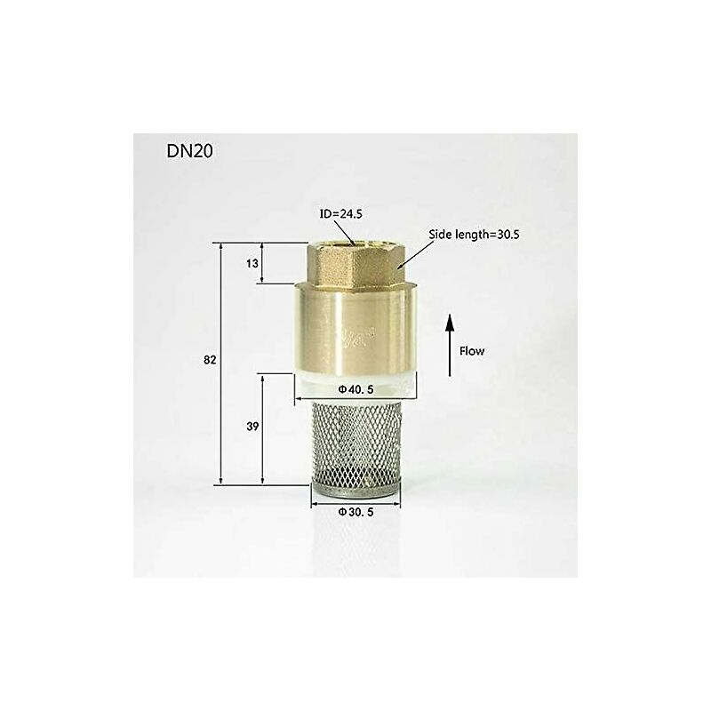 Check Valve 1/2 3/4 1-1/4 1-1/2 2-1/2 3 Inch - Non-Return Valve Pump Check Valve (3/4 Inch) - Image 2
