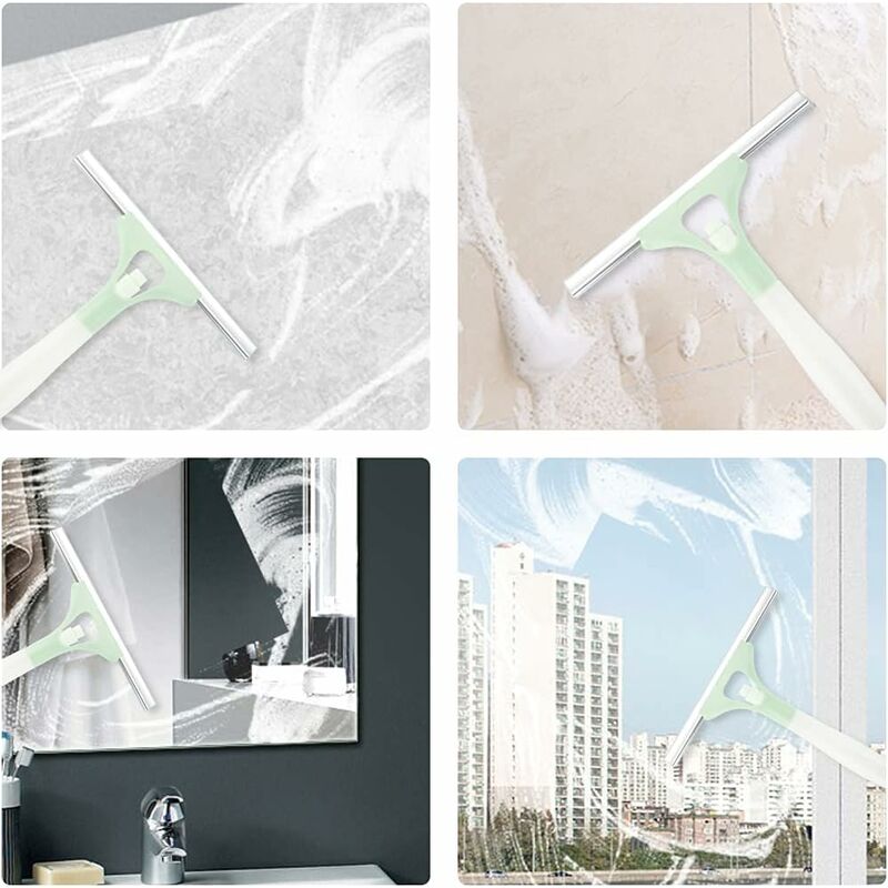 Green Car Window Cleaning Squeegee For Interior And Exterior - Image 4
