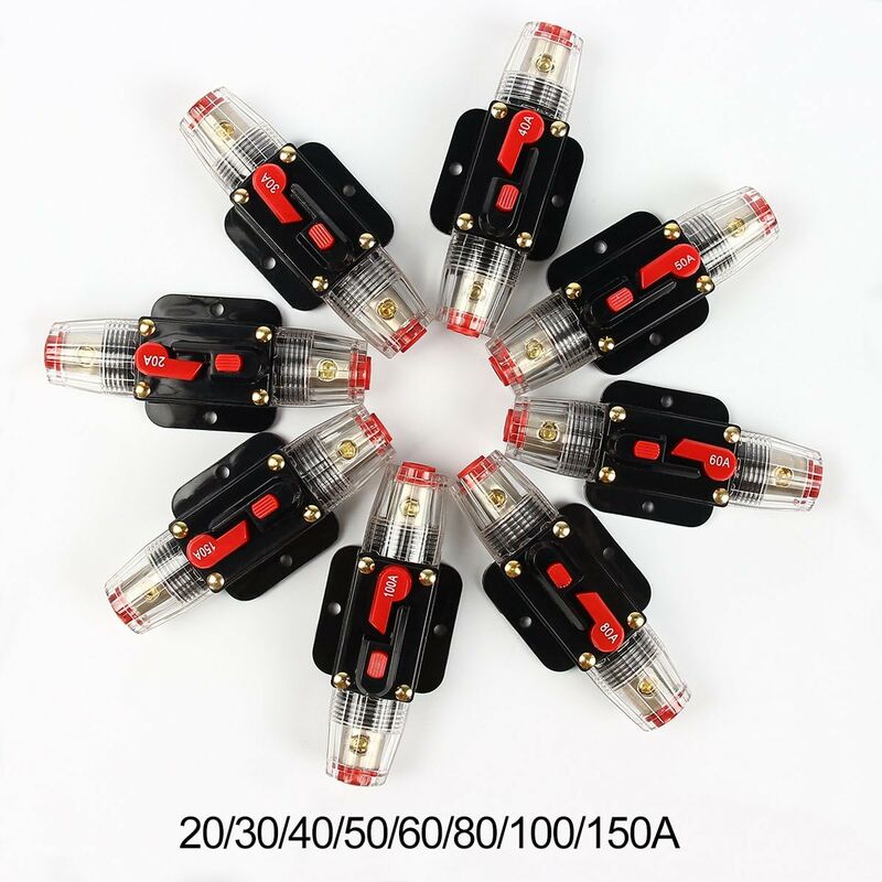 Car Circuit Breaker 12V - 24V Dc Car Protection With Manual Reset Switch Fuse 100A - Image 2