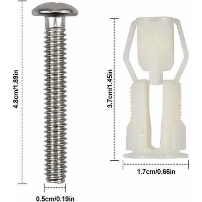 2 pcs Toilet Lid Expansion Screw Toilet Seat Fixing Screw Toilet Seat Fixing Set Toilet Lid Replacement Parts - Image 2