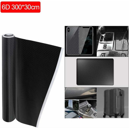 6D Waterproof Car Sticker Film Carbon Fiber Vinyl Adhesive 30300Cm Waterproof Non-Stick For Car,Computer,Phone Case - Image 4