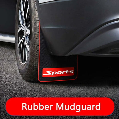 Car Mud Flaps Soft Material Universal Fit Black Rubber Splash Guards Mudguards No Collision Universal 17" X 9" X 0.2" - Image 2
