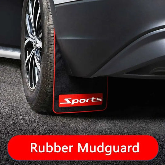 Car Mud Flaps Soft Material Universal Fit Black Rubber Splash Guards Mudguards No Collision Universal 17" X 9" X 0.2" - Image 2