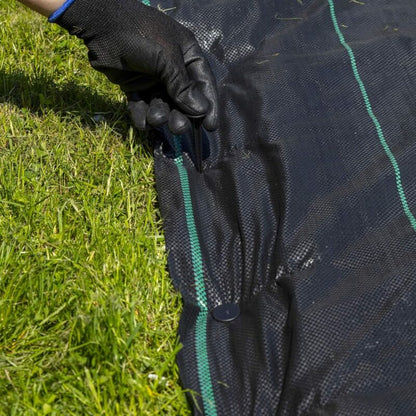 Pack Of 100 Ground Stakes For Fixing Weed Control Fabric Or Mole Control Netting Black - Image 2