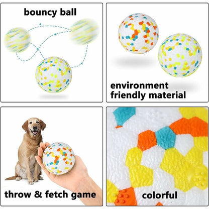 Interactive Dog Toys Training Balls Pet Balls E-Tpu Exercise Play Ball For Medium Large Dogs - 2 Balls 3 Inch Each - Image 4