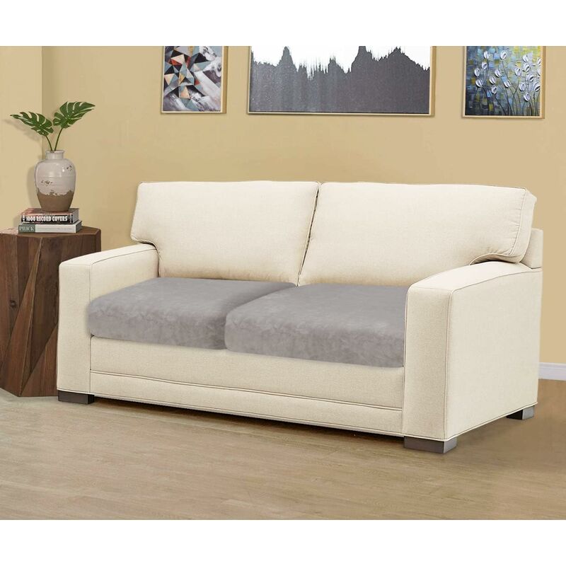 Velvet Cushion Cover Sofa Cushion Furniture Protector Cover Sofa Seat Cover For Couch 2-Slice Velvet Cushion Cover For - Image 2