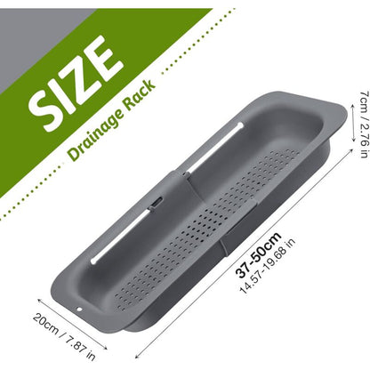 Expandable Sink Strainer - Food Grade Pp Material - Effective Drainage Holes - Quick Drying Rack For Dishes - Easy To - Image 2