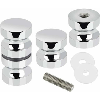 2 Pairs Stainless Steel Sliding Shower Door Knobs Glass Shower Door Handles For Bathroom Kitchen Home Office Hotel - Image 2
