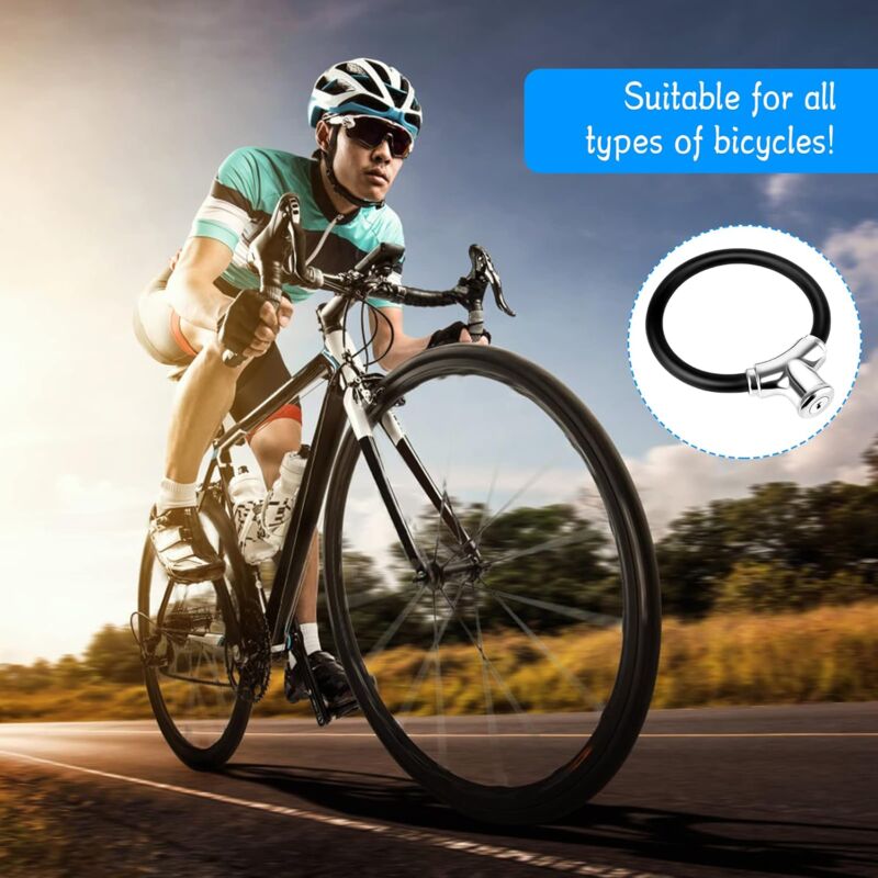 Bicycle Lock Zinc Alloy Bike Lock Universal Portable High Security Bicycle Lock Anti-Theft Bike Cable Mount Mtb Scooter - Image 2