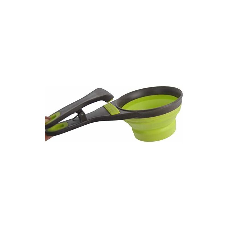 Multi-Purpose Pet Food Scoop, 3 In 1 Collapsible Silicone Measuring Cup And Bag Seal Clip For Dog Cat Storage Food - Image 4