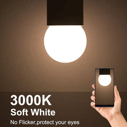 Pack Of 10 E27 G45 LED Globe - Warm White 3000K - 5W G45 - Matte Polycarbonate Shell - Non-Dimmable [Energy Class G] - Image 3