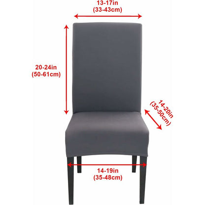 Stretch Chair Covers 6 pcs Set Dining ROom Chair Covers Universal Washable Modern Chair Covers For Dining ROom Decor - Image 2