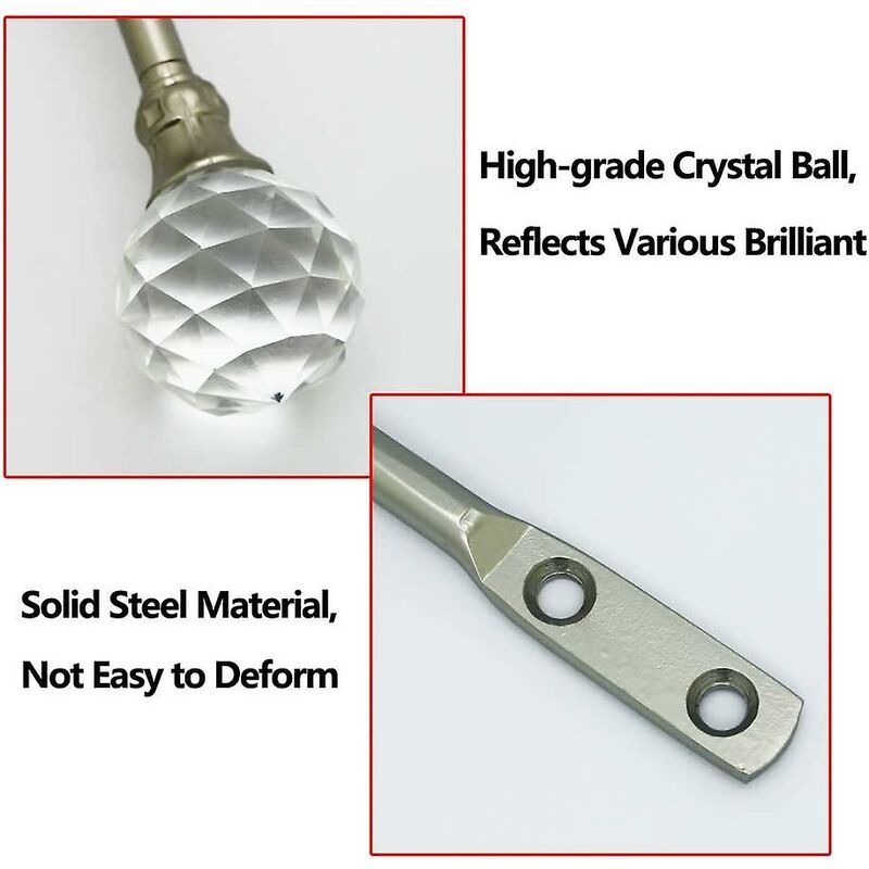 Curtain Tiebacks Wall Hooks U Metal Curtain Tiebacks, Metallic Curtain 2 Pack (Silver) - Image 4