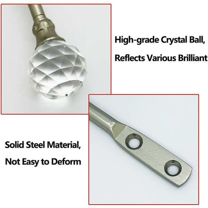 Curtain Tiebacks Wall Hooks U Metal Curtain Tiebacks, Metallic Curtain 2 Pack (Silver) - Image 4