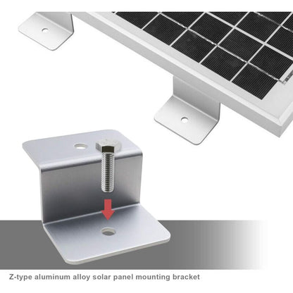 Solar Panel Mounting Bracket Kit Z Type With Nuts And Bolts 1 Hole - Image 2