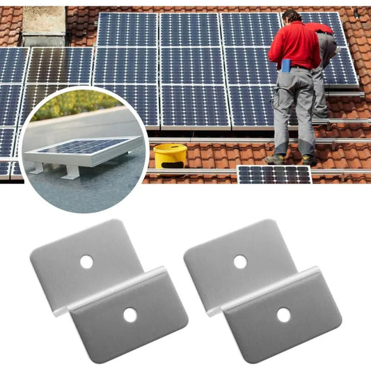 Solar Panel Mounting Bracket Kit Z Type With Nuts And Bolts 1 Hole - Image 3