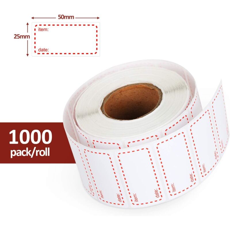 5002 Freezer Labels ROll, 50 X 25Mm Self-Adhesive Food Storage Freezer Sticker, Removable Food Stickers Labels For Home - Image 3