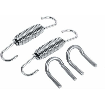 2 pcs Exhaust Pipe Spring,65Mm Length Exhaust Pipe Muffler Swivel Spring Stainless Steel ROtating Mounting Springs With
